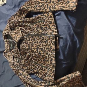 Romeo and Juliet couture tiger print motorcycle jacket